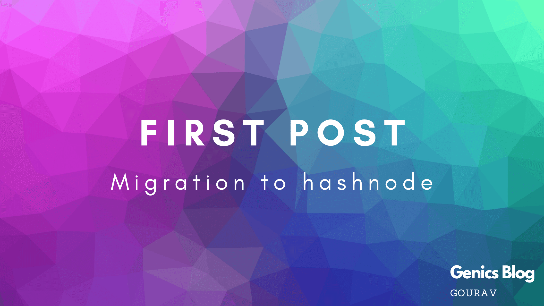 git commit -m "Migration to hashnode"